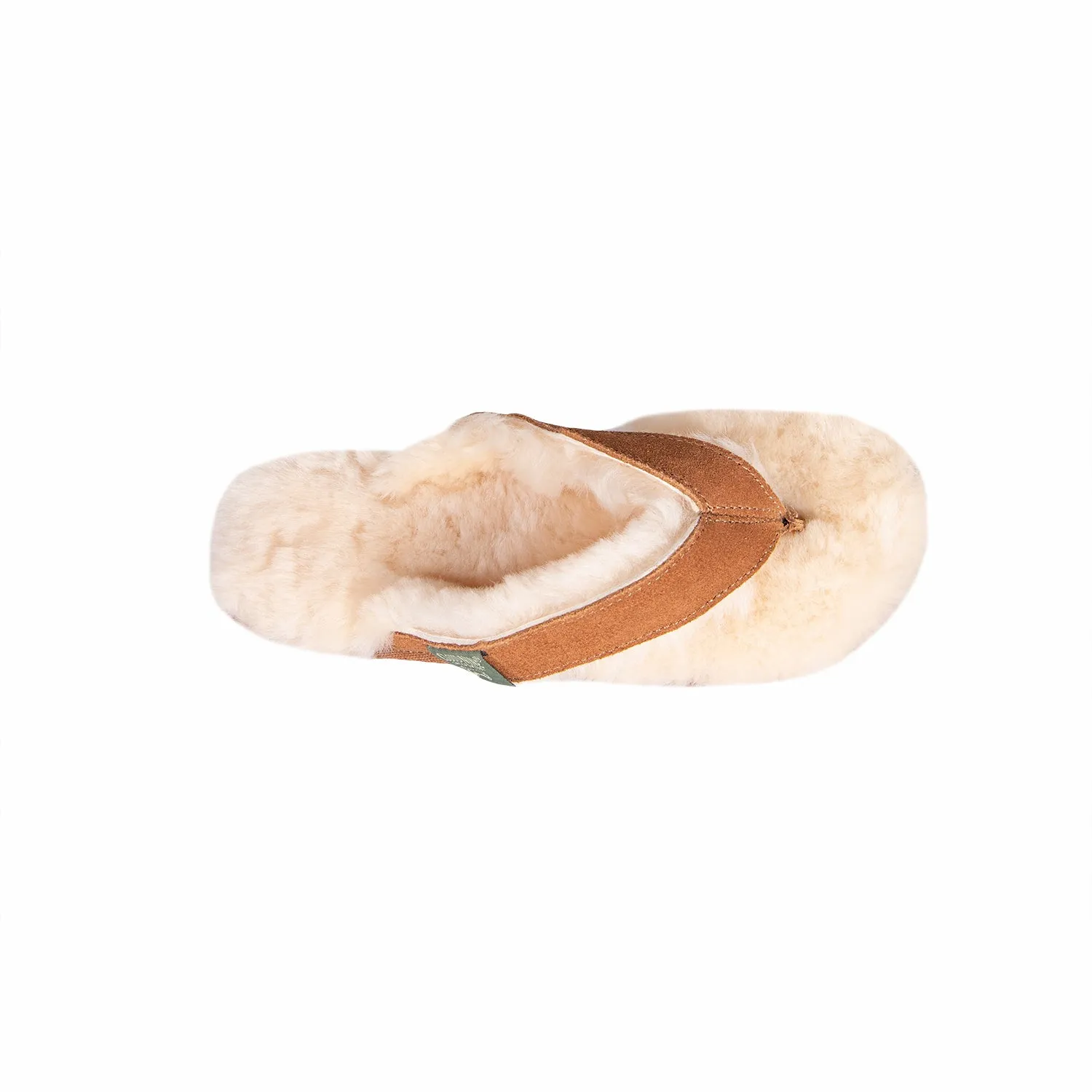 Women's Sheepskin Lined Flip Flops
