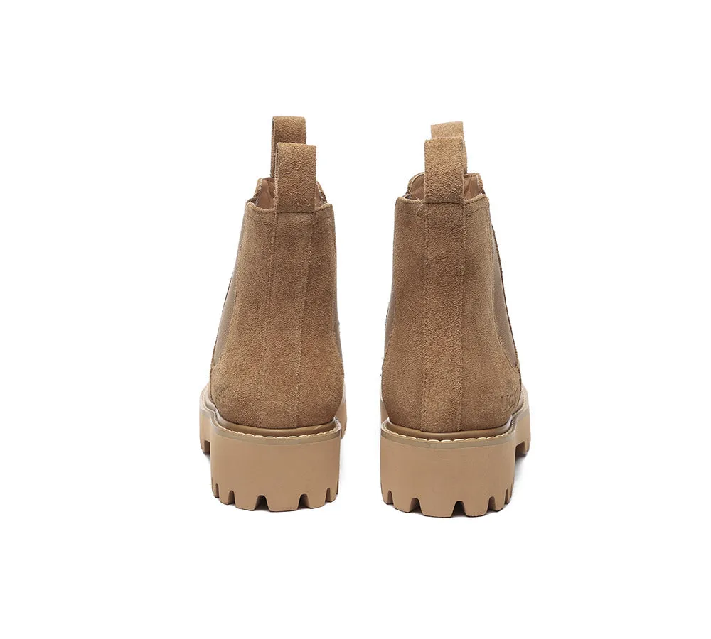 Wool Chelsea Chunky Boots Chana