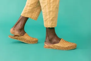 Woven City Slipper in Honey   No Stripes by Mohinders